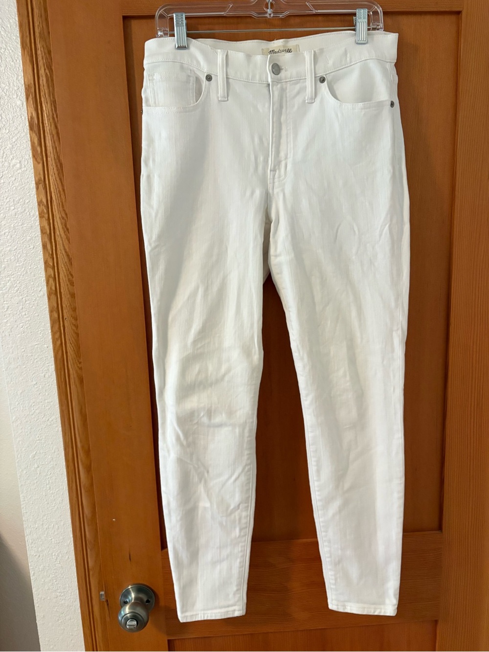 Madewell White Skinny Jeans